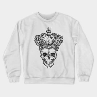 King Skull in a Crown Crewneck Sweatshirt